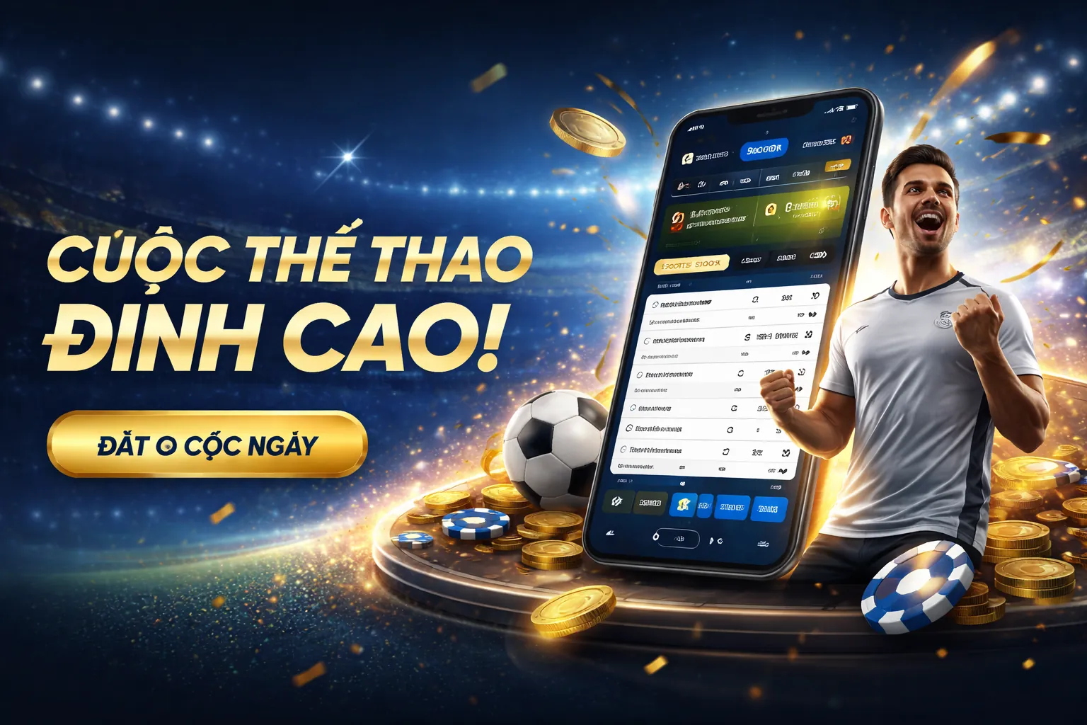 Sân vận động với đám đông cổ vũ, biểu tượng cho cá cược 1/2 Bet tại Bay365